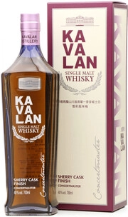 Виски Kavalan  Concertmaster Sherry Cask Finish gift box  700 мл