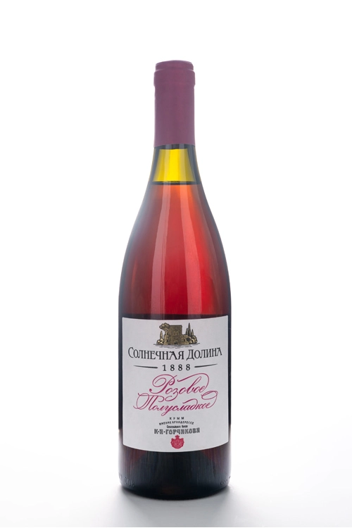 Вино  Солнечная   Долина  Розовое полусладкое 750 мл