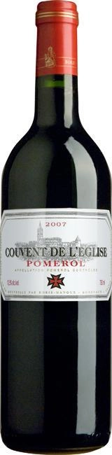 Вино Chateau du Domaine de l'Eglise  Couvent de L'Eglise Pomerol AOC   2011 750 мл