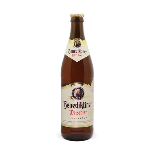 ПИВО Benediktiner Weissbier  БЕНЕДИКТИНЕР ВАЙСБИР  стекло 500 мл