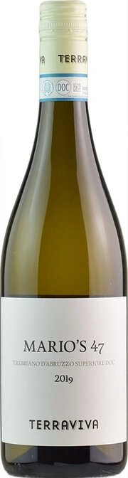 Вино Tenuta Terraviva  Mario's 47 Trebbiano D'Abruzzo Superiore DOC   Тенута Терравива  Терравива Марио'с 47 Треббиано Д'Абруццо Супериоре ДОК  2019 750 мл  13%