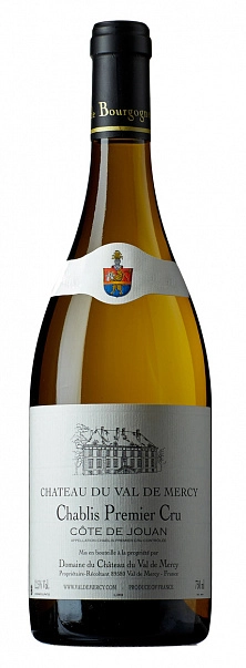 Вино Château du Val de Mercy Chablis Premier Cru Côte de Jouan 2022 750 мл