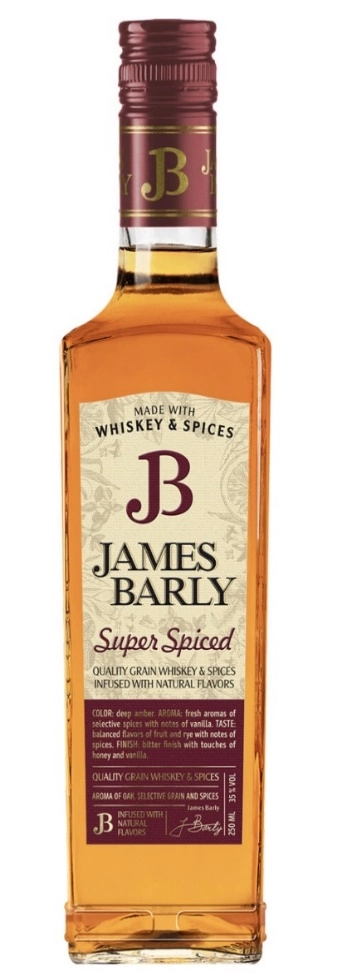 Настойка James Barley Super Spice tincture semi-sweet-based whiskey Джеймс Барли Супер Спайсед полусладкая  на основе виски  500 мл