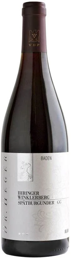 Вино Weinhaus Heger, "Ihringer Winklerberg" Spatburgunder GG, 2009, 750 мл Вайнхауз Хегер, "Ирингер Винклерберг" Шпетбургундер ГГ, 2009