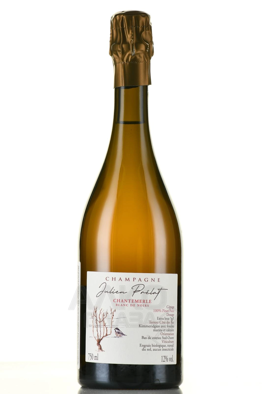 Шампанское   Julien Prelat Chantemerle Blanc De Noir Extra Brut    2021  750 мл 12%