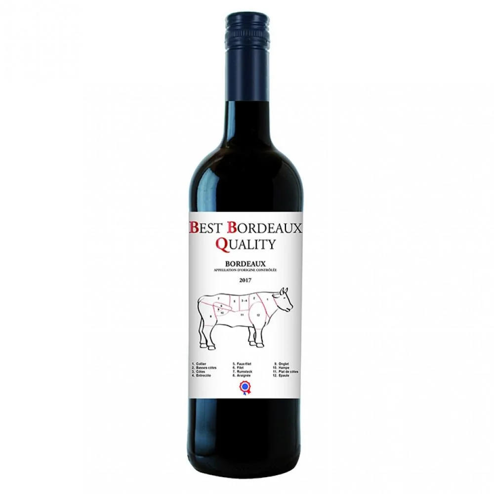 Вино  BBQ Best Bordeaux Quality БиБиКью Бест Бордо Кволити красное сухое 2015 750 мл