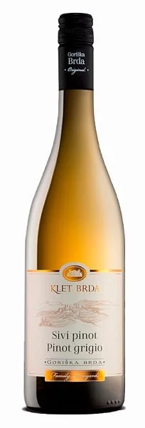 Вино Klet Brda Pinot Grigio Goriska Brda ZGP 2021  750 мл  