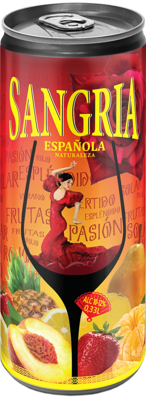 Сидр САНГРИЯ Эспаньола Натуралеза полусладкое  330 мл