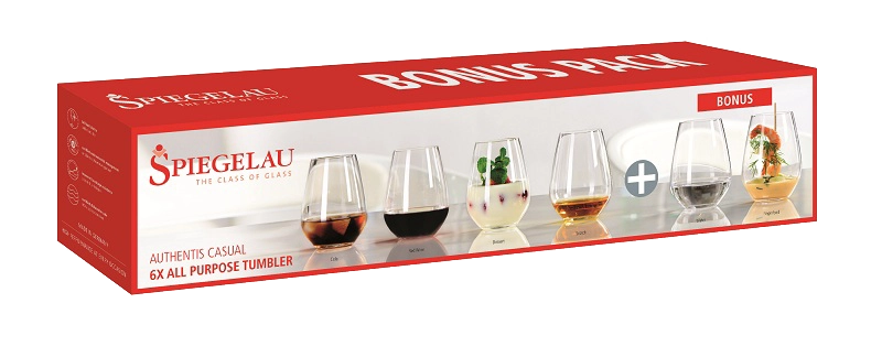 Бокал Spiegelau Authentis Casual set 6 psc Шпигелау Аутентис Кэжуал Тумблер Набор из 6 тумблеров 460 мл  арт 4800191