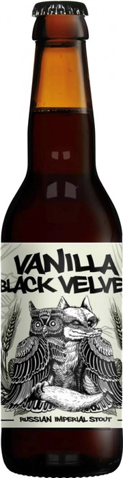 Пиво Guineu Vanilla Black Velvet Russian Imperial Stout Гинеу Ванилла Блэк Вельвет Русский Имперский Стаут 330 мл