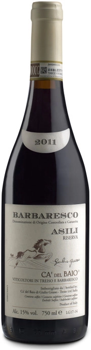 Вино Ca'del Baio Barbaresco DOCG Asili Riserva  2016 750 мл