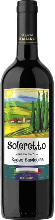 Вино Солеретто Красное  полусладкое 750 мл