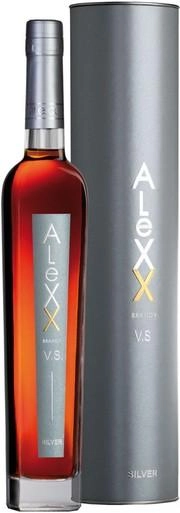 Коньяк  Alexx  Silver   in tube    4 year  500 мл
