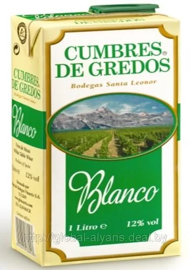 Вино Cumbres de Gredos Кумбрес де Гредос  белое сухое 1000 мл