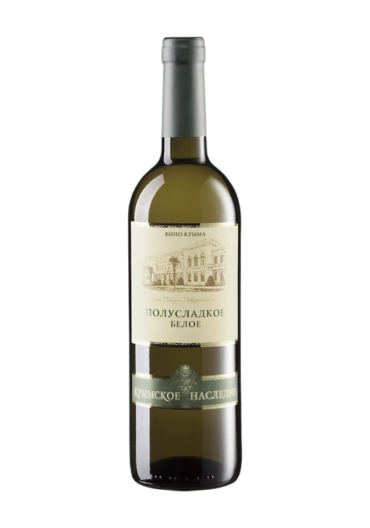 Вино  Крымское наследие полусладкое белое  750 мл