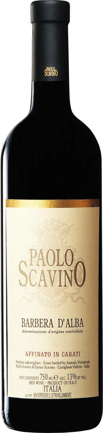 Вино Paolo Scavino Affinato in Carati  Barbera d'Alba DOC Аффинато ин Карати  2004  750 мл