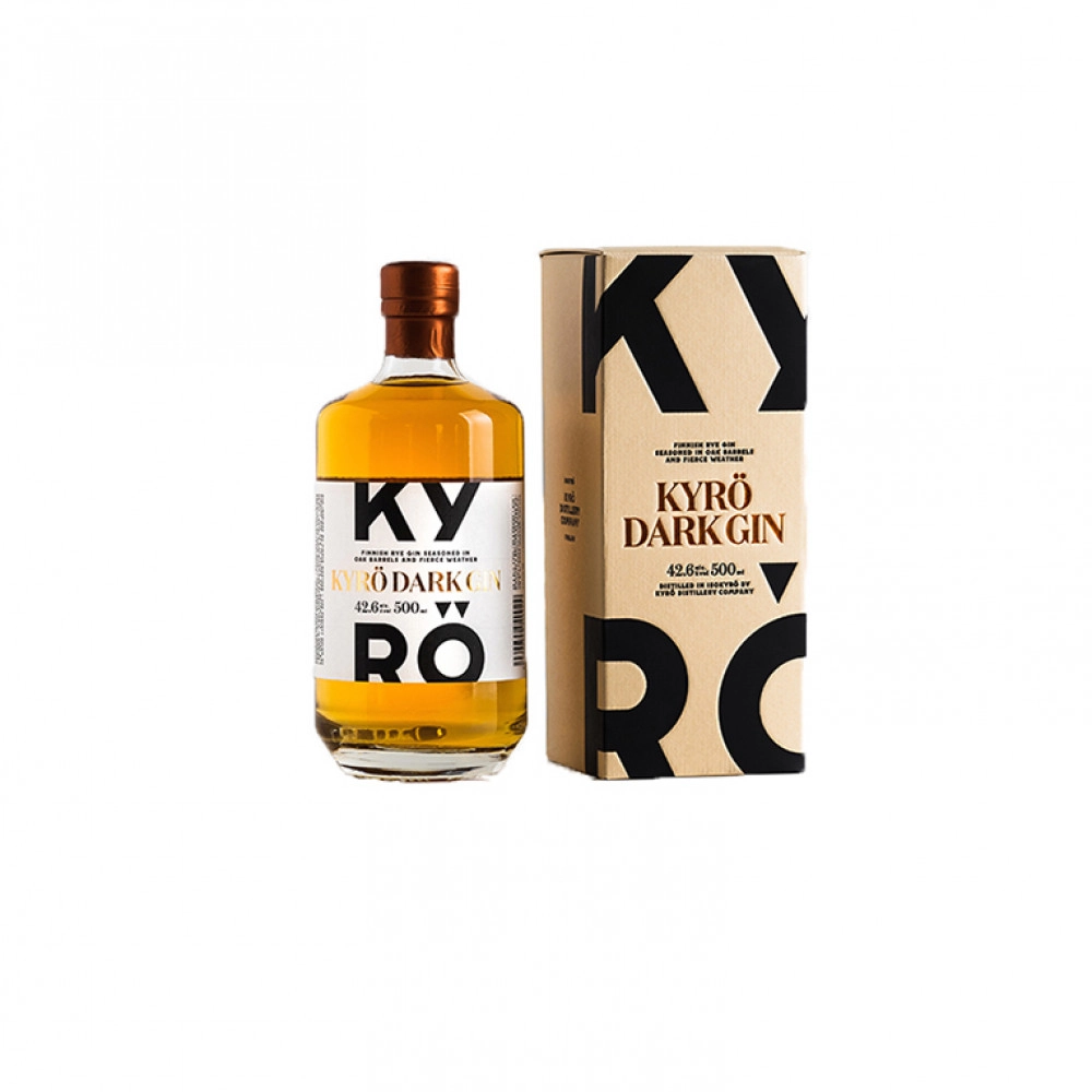 Джин Kyro  Dark  Gin  Кюрё  Дарк в подарочной коробке 500 мл