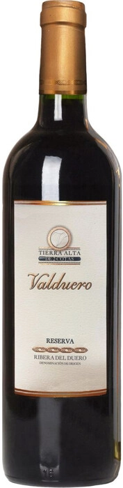 Вино   Valduero Tierra Alta de 2 Cotas Reserva, Ribera del Duero DO Вальдуэро Резерва Тьерра Альта де дос Кота  2014   750 мл