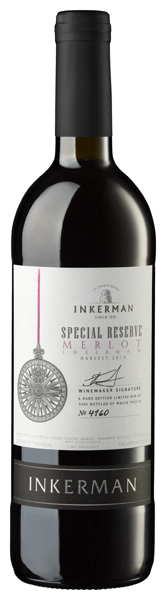Вино  Inkerman   Merlot  Special Reserve    750 мл
