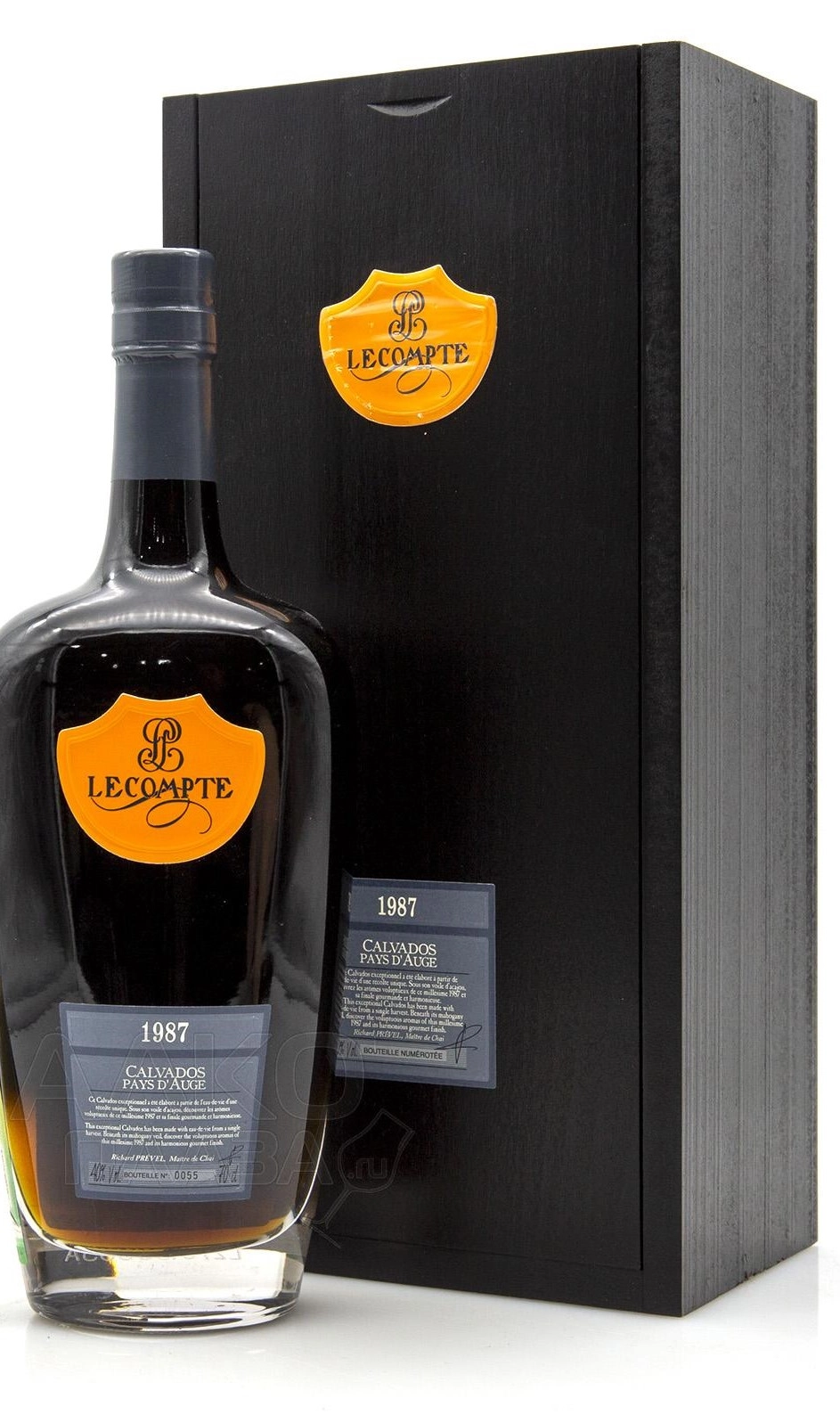 Кальвадос   Lecompte Millesime in wooden box  1987   700 мл