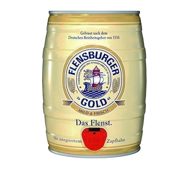 Пиво  Flensburger Gold Фленсбургер  Голд ж/б 5000 мл