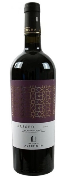 Вино Zonin Masseria Altemura Sasseo Primitivo Salento IGT  2021 750 мл 14,5%