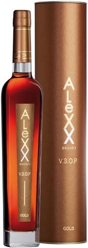 Коньяк  Alexx  Gold  in tube  5 year   500 мл