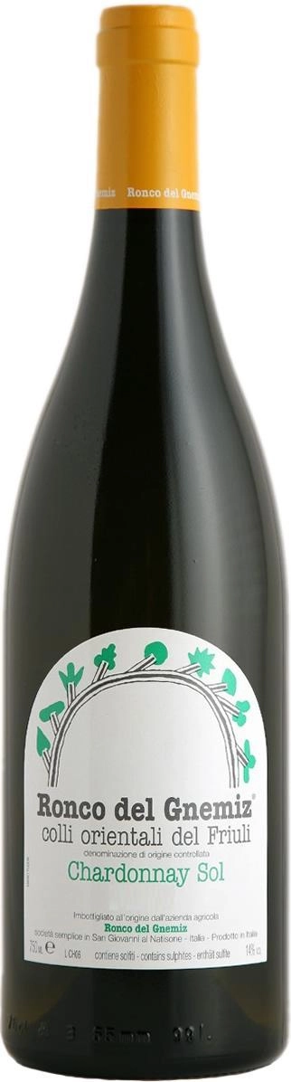 Вино Ronco Del Gnemiz, Chardonnay "Sol"  2020 750 мл