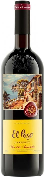Вино Эль Пасо Каберне полусладкое 750 мл