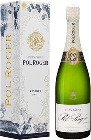 Шампанское Pol Roger Brut Reserve gift box Festive  750 мл