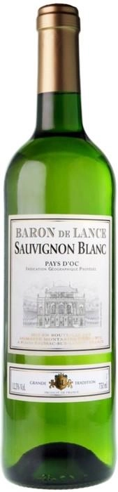 Вино  Baron de Lance Sauvignon blanc VdP Барон де Ланс Совиньон блан 2014 750 мл