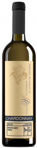 Вино Вилла Виктория   Шардоне Семигорье  2015  750 мл