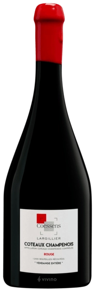 Вино   Coessens  Côteaux Champenois Lieu-dit Largillier Vendange Entière Кото Шампенуа Льё-Ди Ларжилье  Ванданж Антьер   2018    750 мл 13%