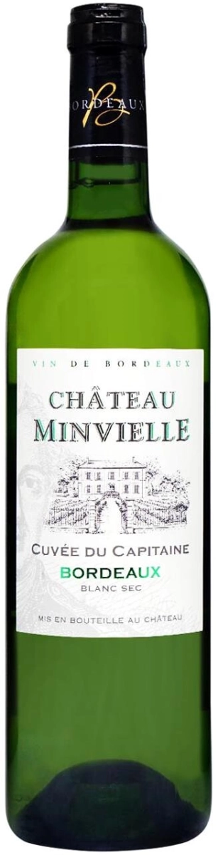 Вино Chateau Minvielle Cuvee du Capitaine Blanc Bordeaux AOC  2023 750 мл  13%