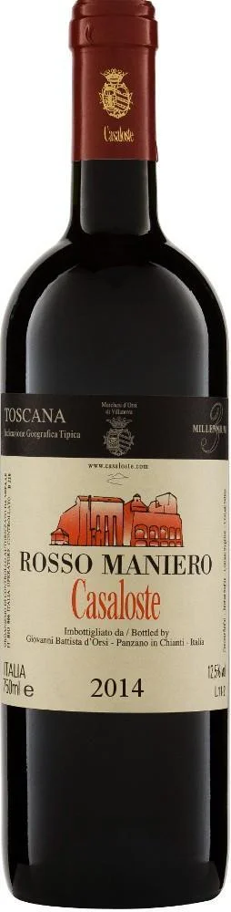 Вино Casaloste Rosso Maniero Toscana IGT Касалосте "Россо Маньеро" Тоскана 2014 750 мл