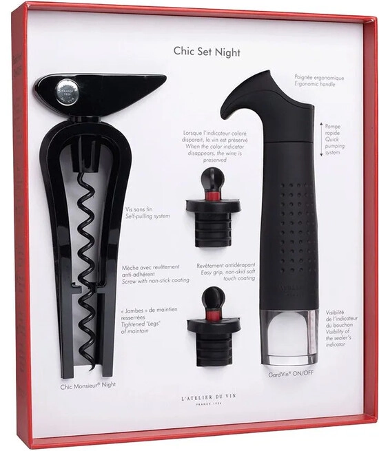Набор аксессуаров L'Atelier du Vin Chic Night  Set of wine accessories