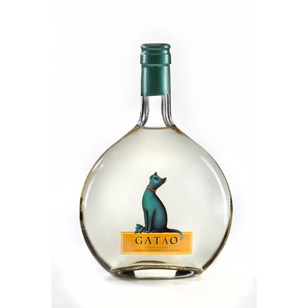 Вино Vinhos Borges Gatao Vinho Verde DOC Гатао Виньо Верде белое круглая бутылка 750 мл