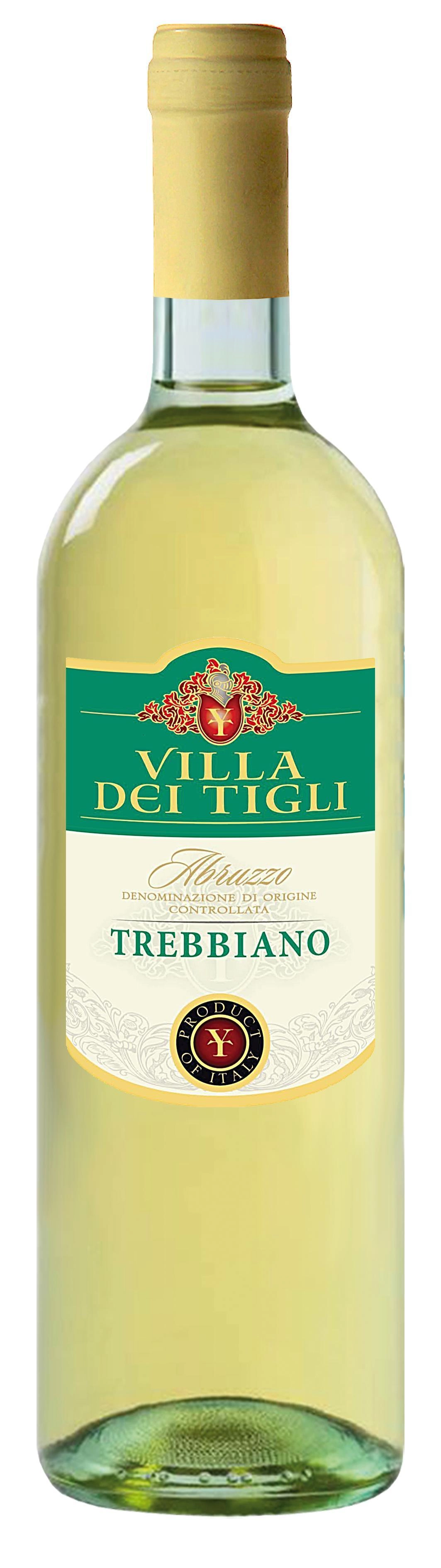 Вино CASA VINICOLA NATALE VERGA S.P.A.  VILLA DEI TIGLI "TREBBIANO D'ABRUZZO" DOC white dry  0,75