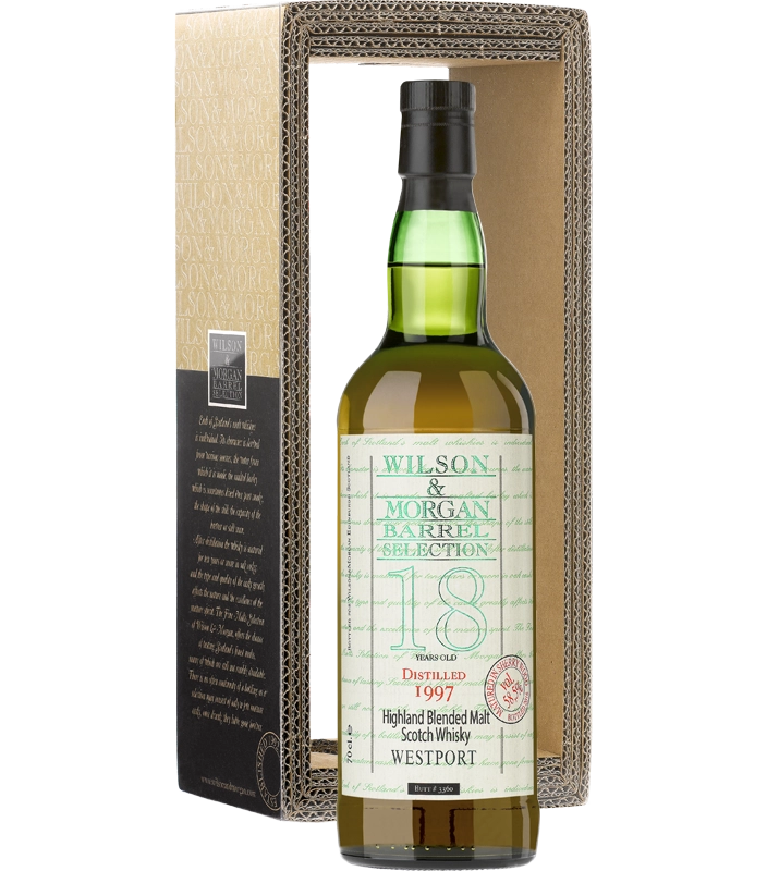 Виски Westport  Sherry Wood №3360  Strength, Вестпорт Шерри Вуд, 1997,  58,5% 70cl. В коробка c пластиковым чехлом.