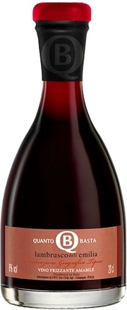 Игристое вино "Quanto Basta" Lambrusco dell'Emilia Rosso IGT  200 мл