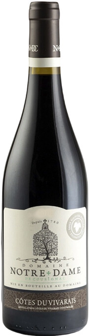 Вино Notre-Dame Cotes Du Vivarais   Нотр-Дам Кот Дю Виваре  красное  сухое  750 мл