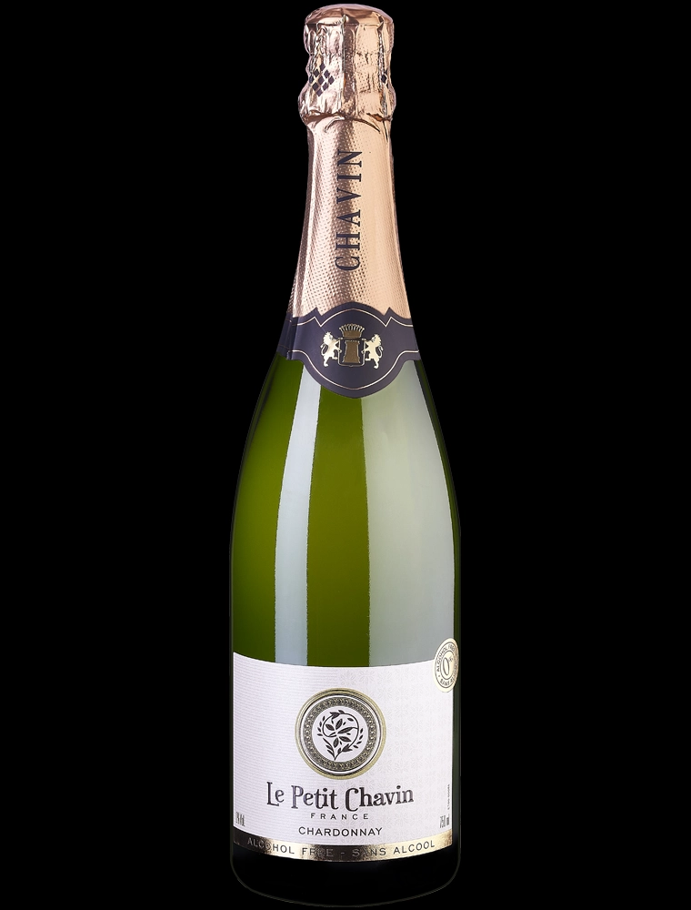 Игристое вино безалкогольное  Le Petit Chavin Blanc Sparkling Chardonnay    750 мл