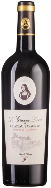 Вино  La Grande Dame de Chateau de Lavagnac Bordeaux Superieur AOC   750 мл