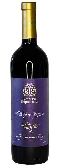 Вино  Усадьба Перовских  Лимитированная серия   Каберне Фран 2019   750 мл