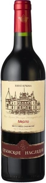 Вино  Крымское Наследие  Мерло 750 мл
