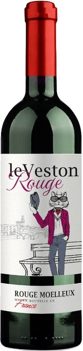 Вино Le Veston Rouge    Moelleux  Ле Вестон  красное  полусладкое 750 мл