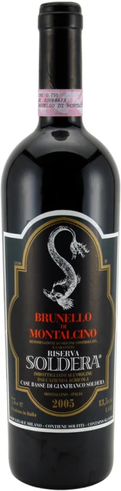 Вино Case Basse Brunello di Montalcino  Riserva Soldera  DOCG Казе Бассе Брунелло ди Монтальчино  Ризерва Сольдера 2005  750 мл