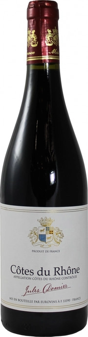 Вино Jules Damier Cotes du Rhone AOC  Жюль Дамье Кот дю Рон  2017  750 мл