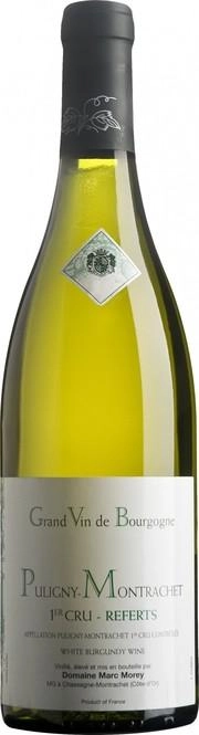 Вино  Domaine Marc Morey & Fils  Puligny-Montrachet  1er Cru Les Referts  AOC  Домен Марк Морэ э Фис  Пюлиньи-Монраше  Премье Крю Ле Рефер 2020 750 мл