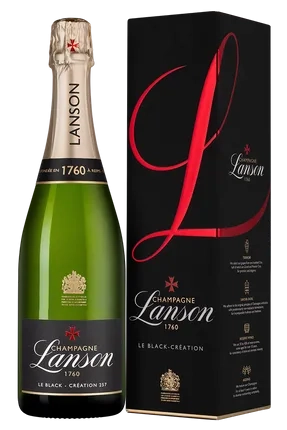 Шампанское Lanson Le Black Création 257 Brut в подарочной коробке  750 мл 12,5%